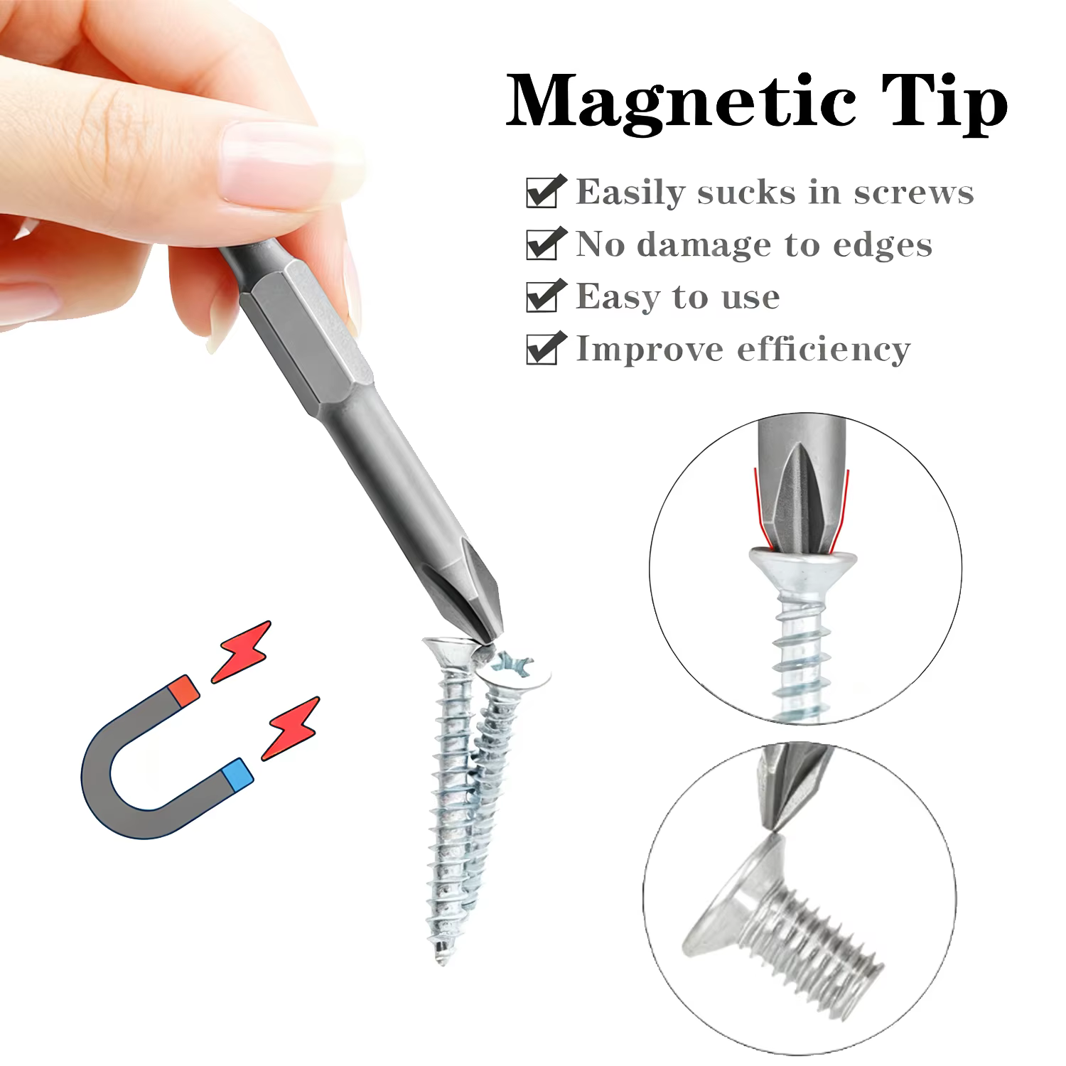 Kit de têtes de tournevis irrégulières de 1/4 pouce : outils en forme de Y