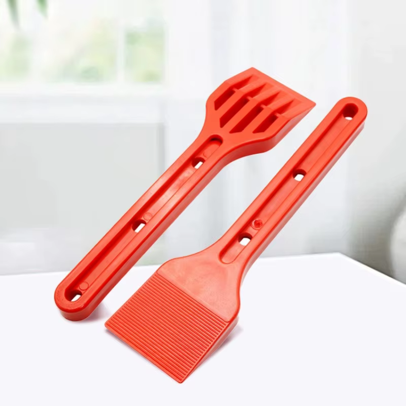 Lève-vitre et racloir double vitrage robuste en plastique ABS, conception colorée jaune/rouge pour vitrage de fenêtre