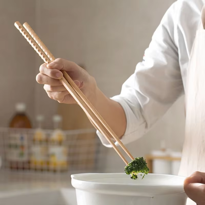 Baguettes longues en bois de style chinois