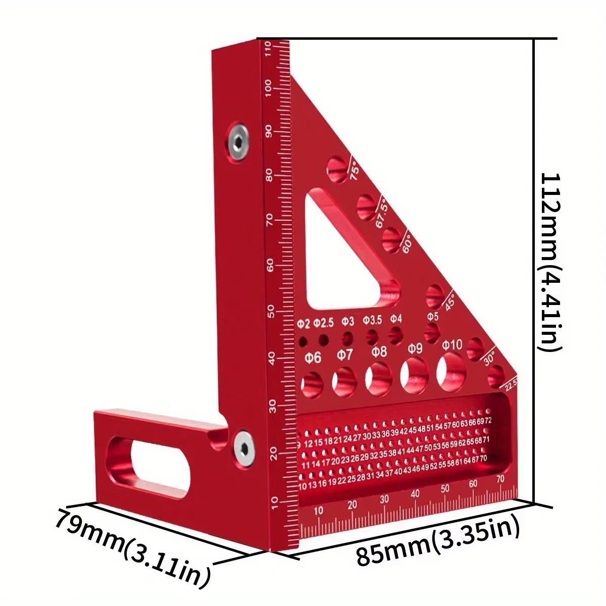 Règle de mesure multi-angle 3D