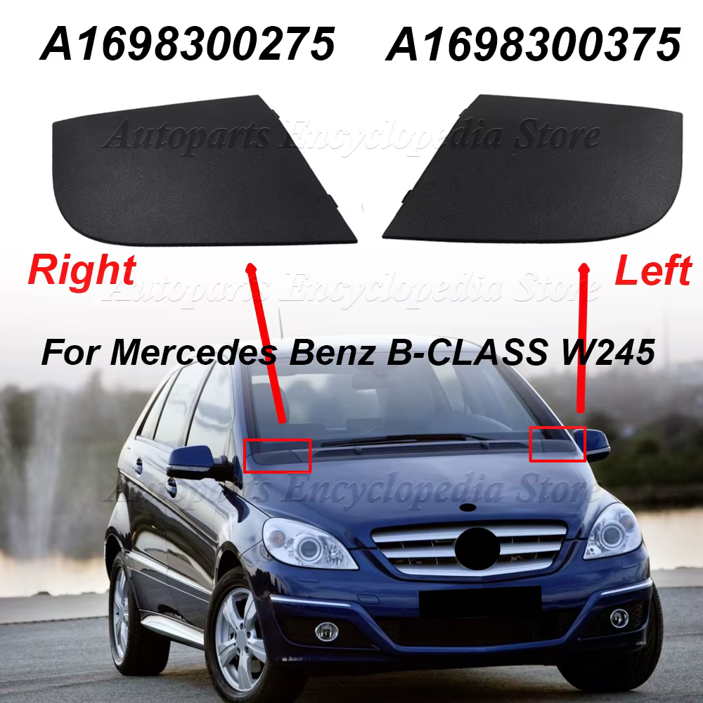 1/2 pièces pour Mercedes Benz CLASSE B W245 A1698300275 couvercles latéraux de vidange d'eau avant de voiture accessoires automobiles A1698300375