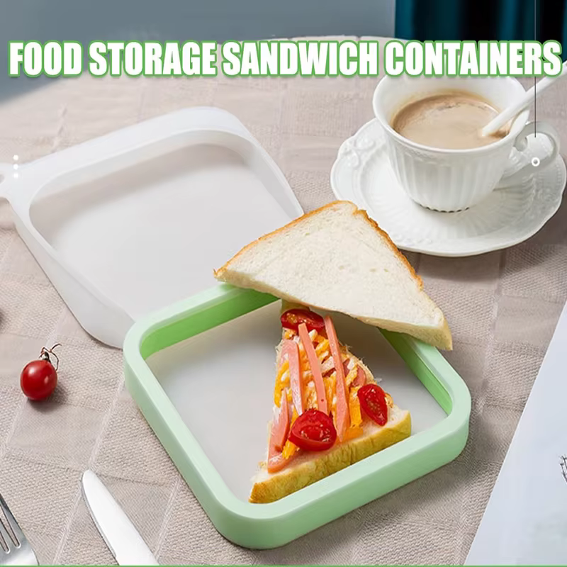 Boîte à Bento à Sandwich en Silicone avec poignée