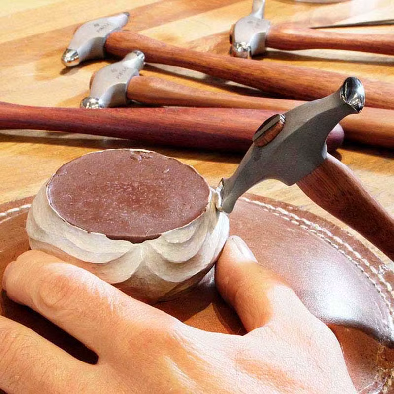 Marteau à embosser large Fretz HMR-9 pour bijoutier