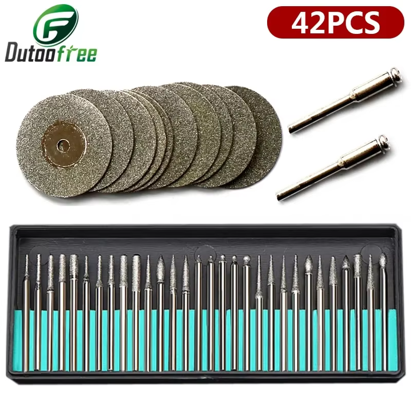 Accessoires Dremel outils rotatifs 30 pièces fraises diamantées 12