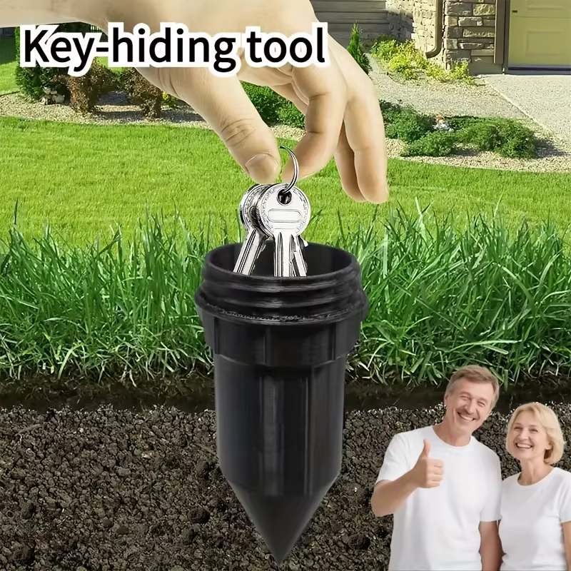Cache-clé de jardin, arrosoir souterrain réaliste