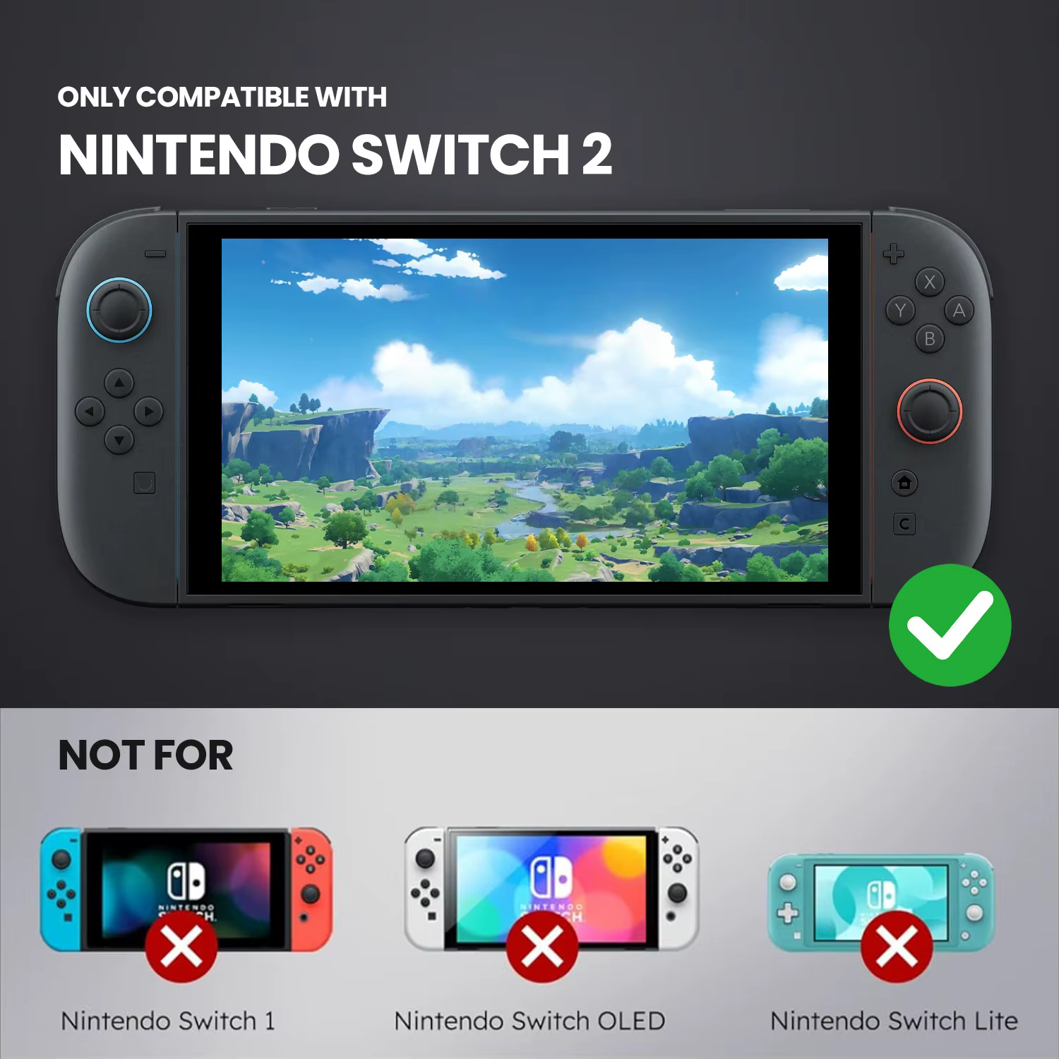 Coque de protection améliorée pour Nintendo Switch 2 (2025) – Confort ergonomique