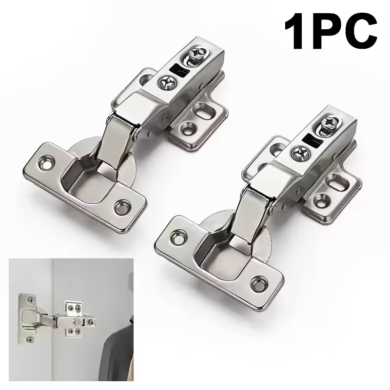 1PC Charnières de porte d'armoire avec amortisseur de fermeture douce pour meuble de cuisine et autres meubles