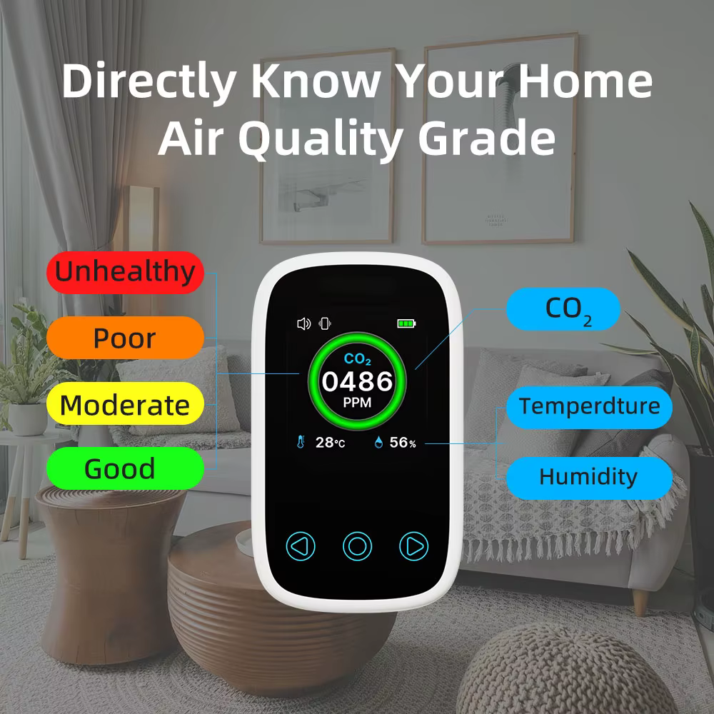 Moniteur de qualité de l'air 3 en 1