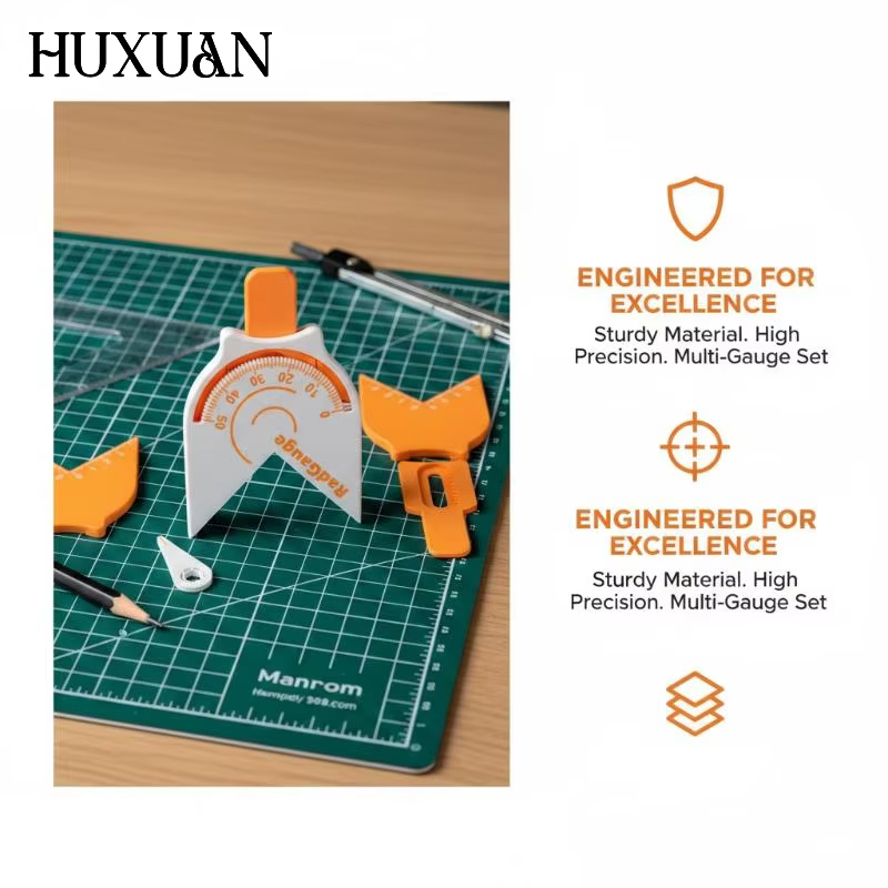 Outil de mesure de rayon portable avec échelle