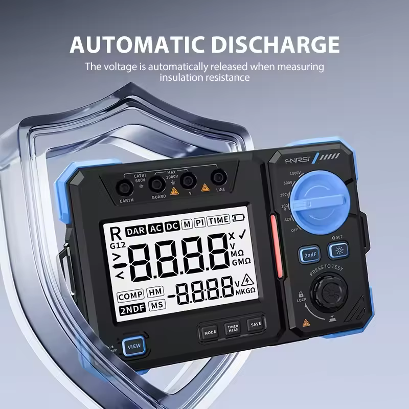 Testeur de résistance d'isolement FNIRSI MRT-1050 Megohmmètre 100/500/2500V