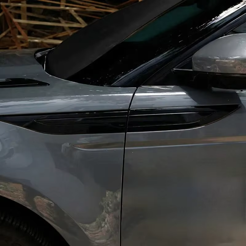 Pour Land Rover Range Rover Evoque L551 2019-25, cache de sortie d'air latérale de pare-chocs en ABS noir mat, garniture autocollante, accessoires de voiture