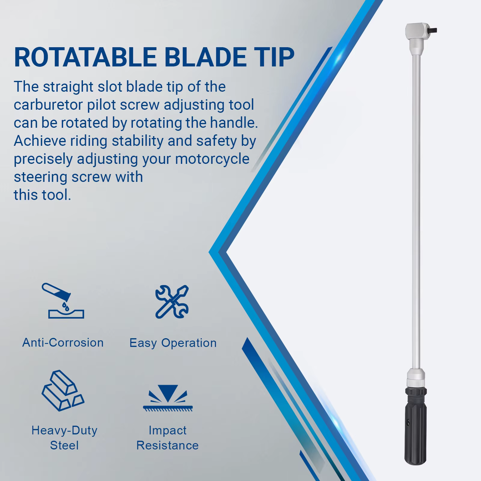 Outil de réglage de vis de carburateur