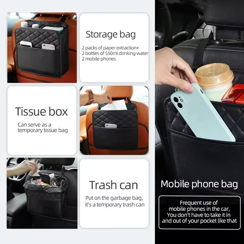 Sac de rangement multifonctionnel pour siège de voiture