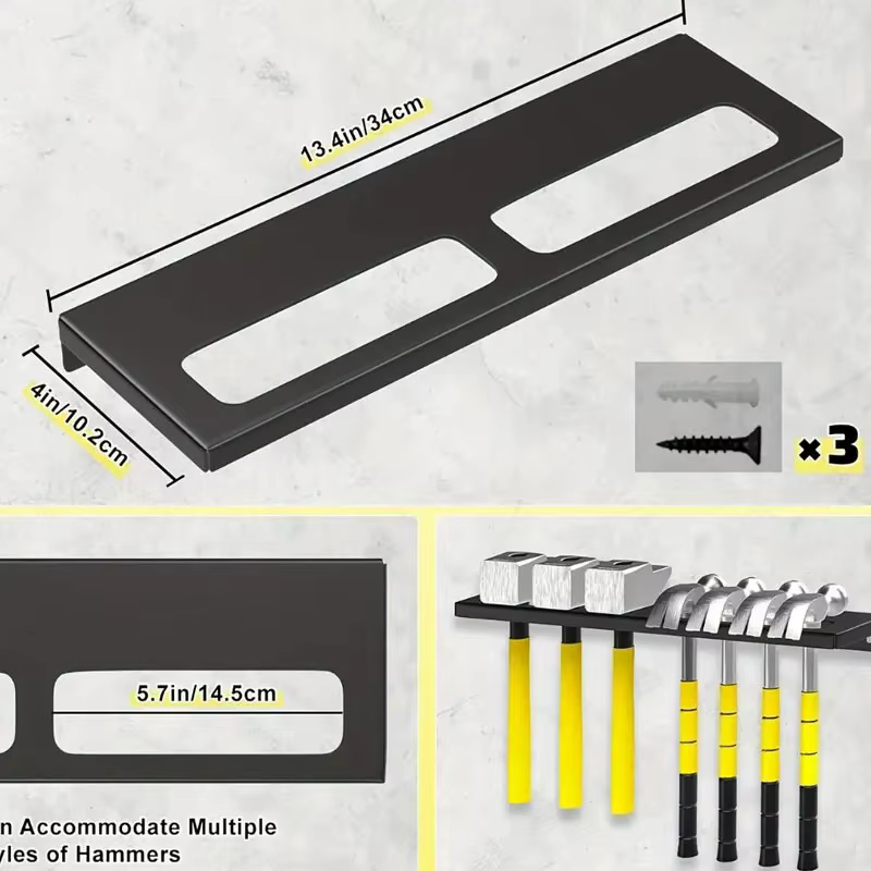 Support mural en acier pour outils