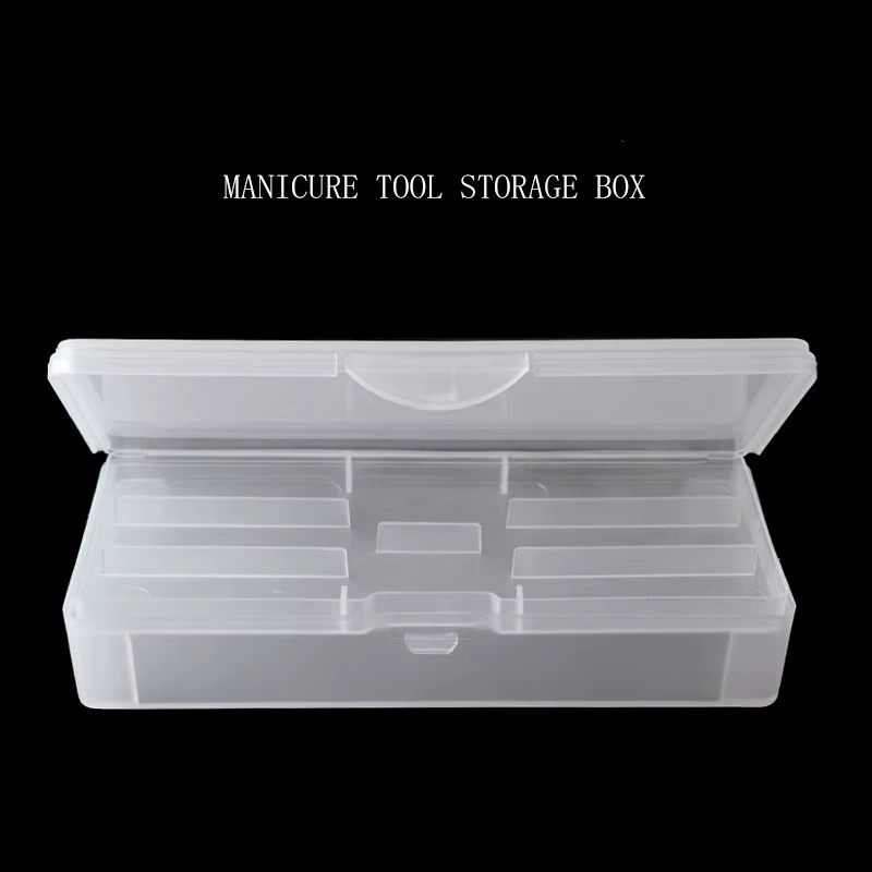 Boîte de rangement de finition à Double couche pour Nail Art, boîte de rangement pour outils de manucure, brosses à ongles, stylo, vitrine, bijoux, organisateur
