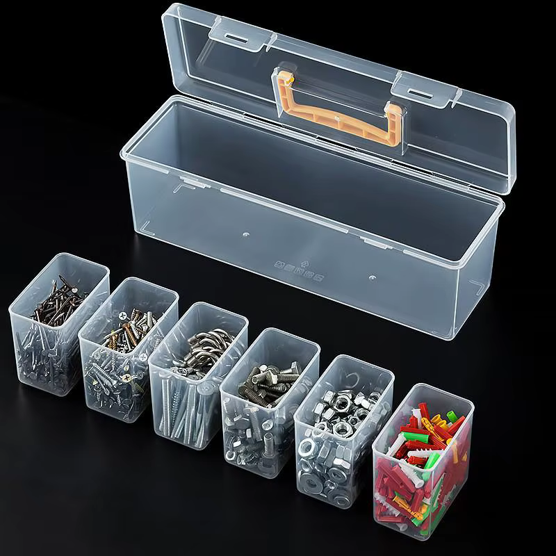 ♬ Boîte à outils portable transparente multifonctionnelle