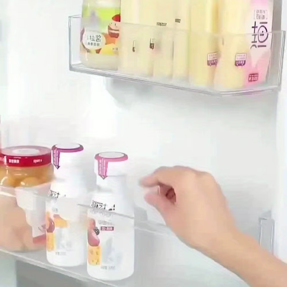 Lot de 12 séparateurs de réfrigérateur rétractables en plastique, réglables, pour organiser bouteilles et canettes de cuisine