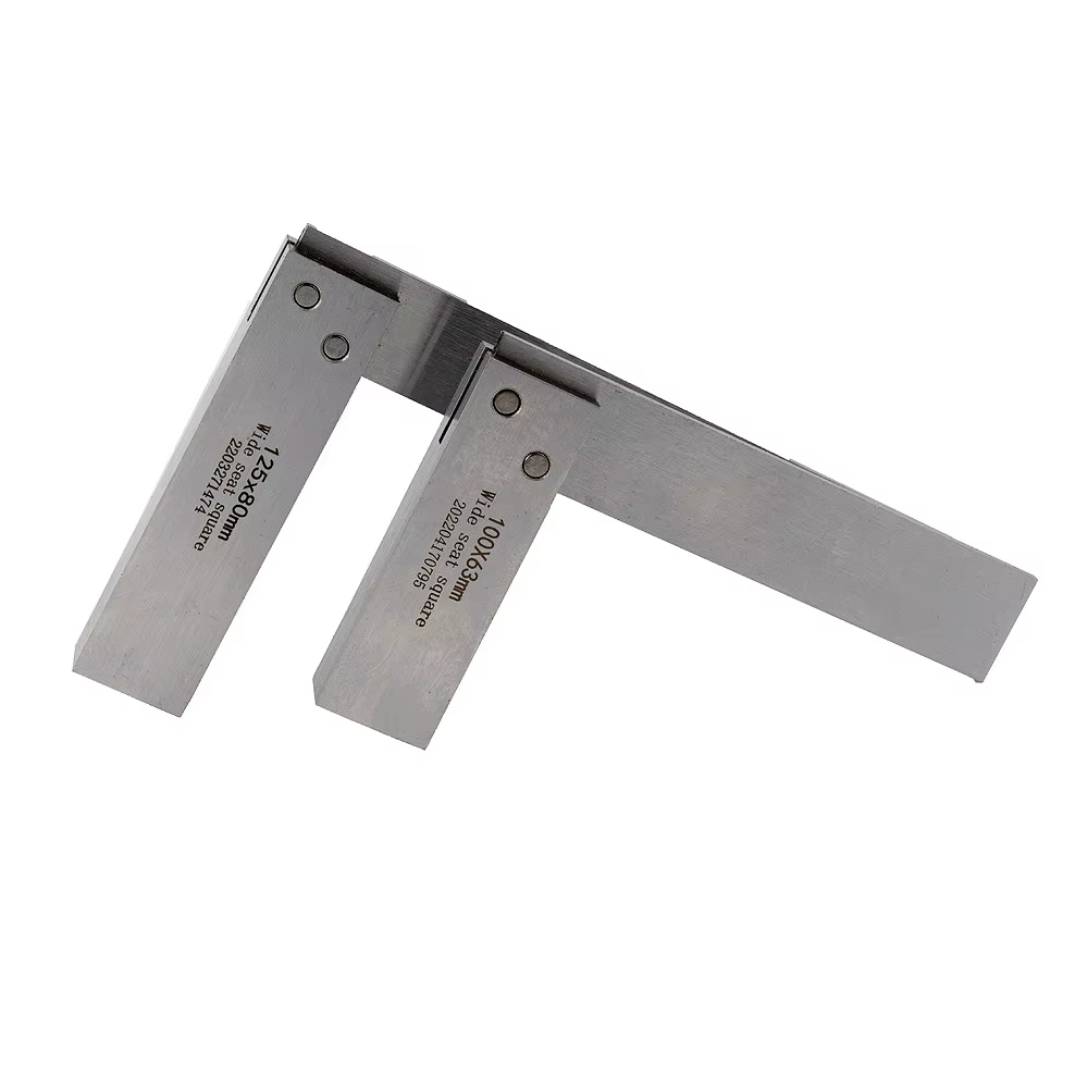 Règle d'angle en acier au carbone de haute précision en forme de L 90° ° Outil de mesure