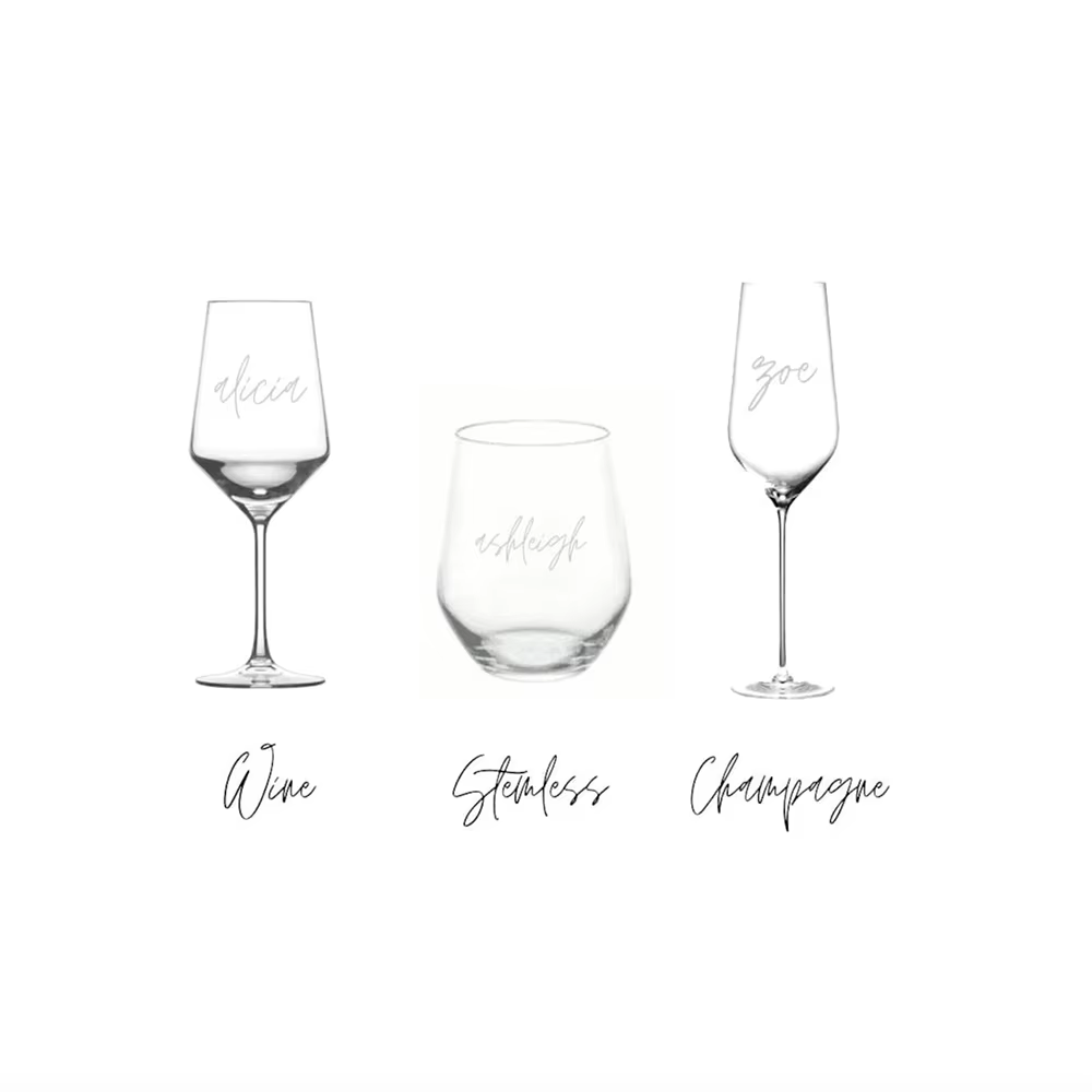 Verres à vin personnalisés