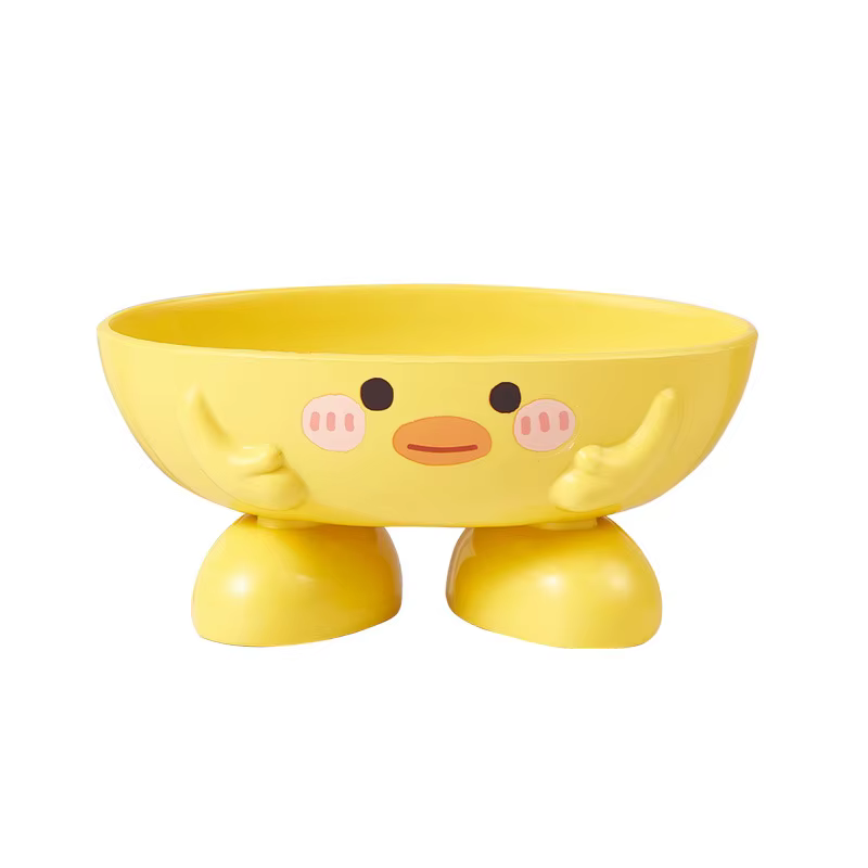 Boîte à savon en forme de petit canard jaune