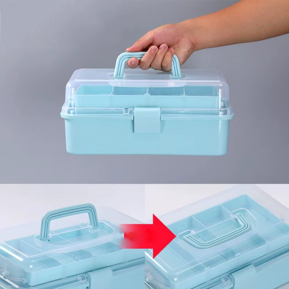 Nouvelle boîte de rangement artisanale à trois couches