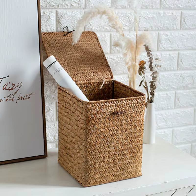 Panier de rangement d'herbe