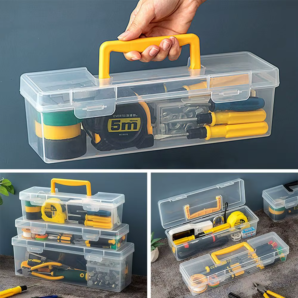 Boîte à outils oller transparente portable