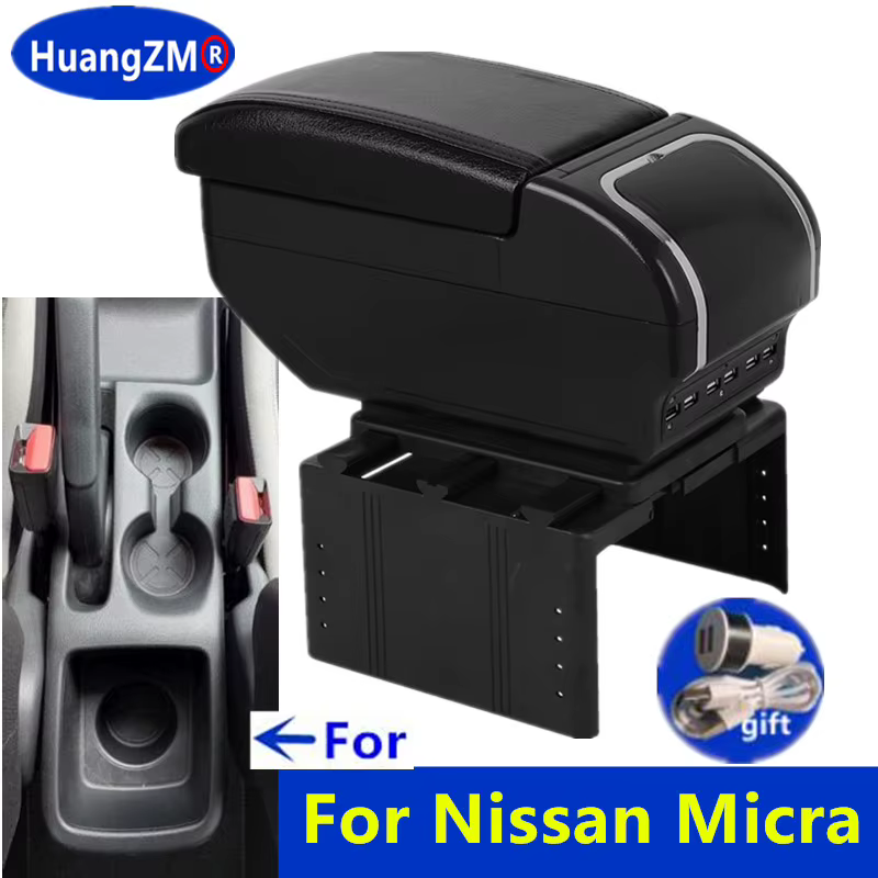 Boîte d'accoudoir pour Nissan Micra K14