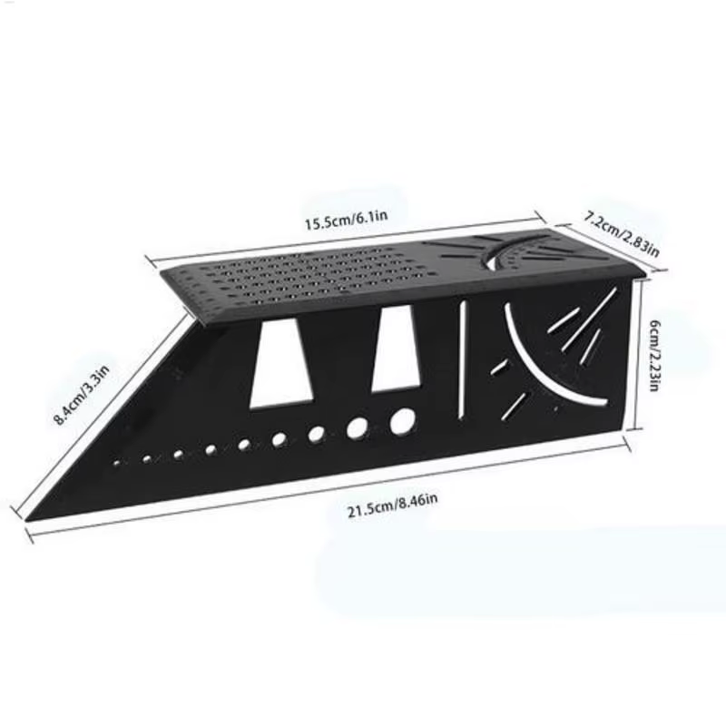 Règle de mesure carrée de ligne de charpentier