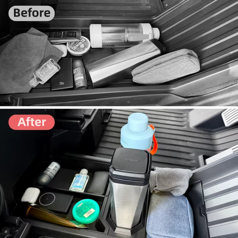 Boîte de rangement inférieure au sol pour Console centrale Tesla Cybertruck