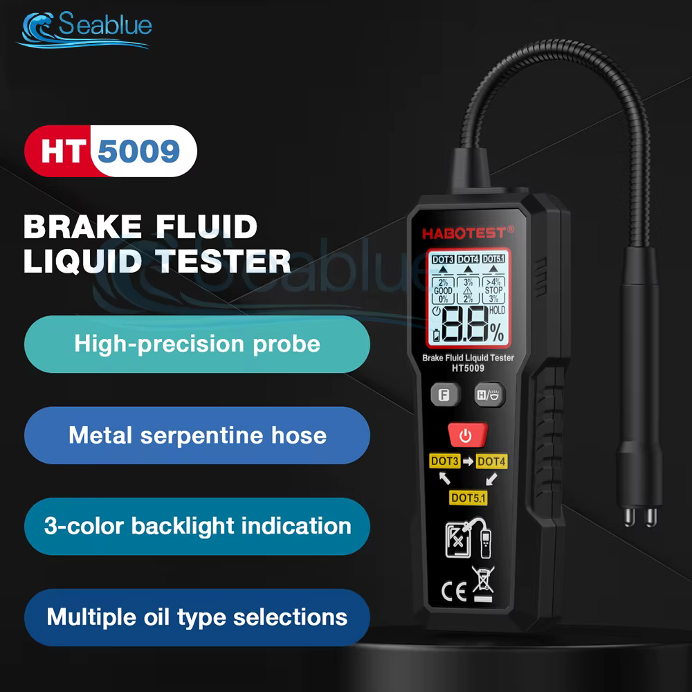 Testeur de liquide de frein pour DOT3 DOT4 DOT5.1 avec écran LCD