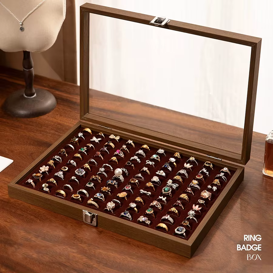 Boîte de rangement spécialisée pour bagues