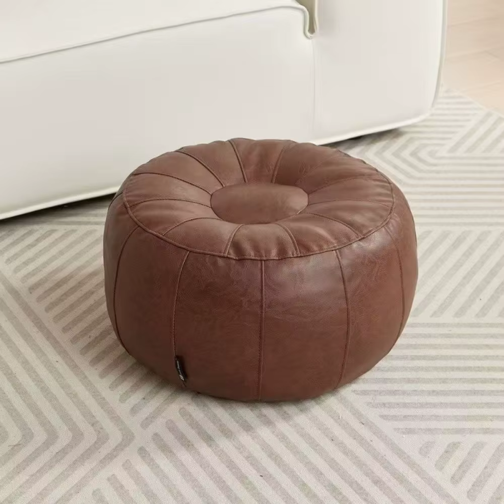 Banc de rangement en similicuir non rembourré, à remplir de vêtements, grande capacité, chaise de rangement pour vêtements, repose-pieds antidérapant de style nordique