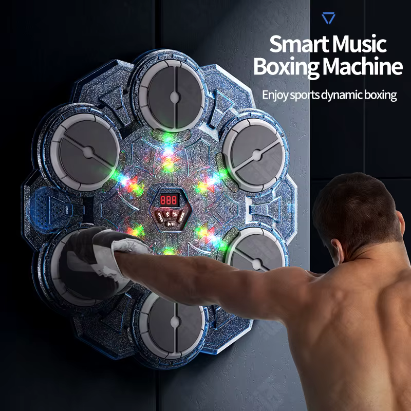 Nouvelle Machine de Boxe Musicale Intelligente Bluetooth Murale – Entraîneur de Boxe Musical pour la Maison et la Salle de Sport – Équipement de Frappe Électronique