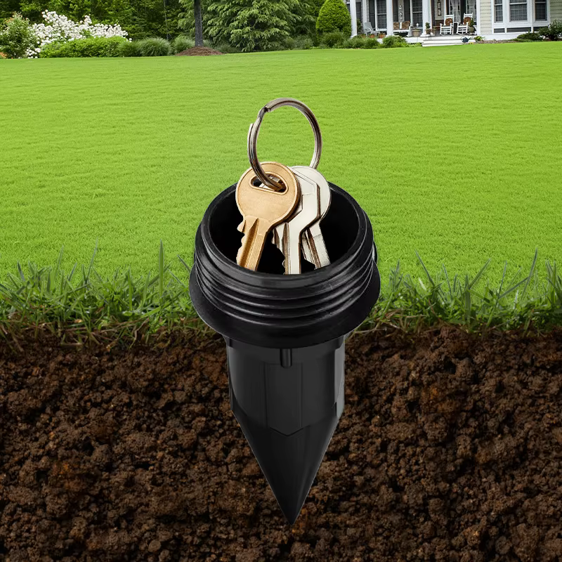 Cache-clé de jardin, arrosoir souterrain réaliste