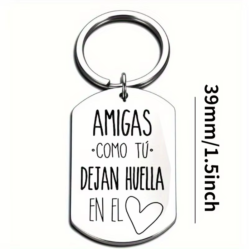 1PC porte-clés meilleur ami cadeaux