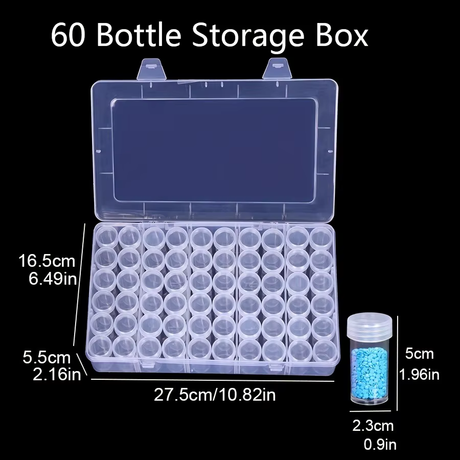 Boîte de rangement en plastique à 24/38/48/60/80 fentes