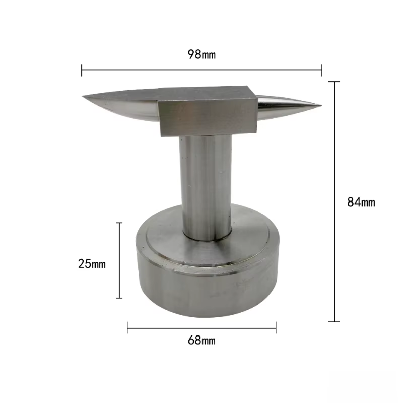 Anse de martelage professionnelle - Bloc de travail pour la fabrication de bijoux en or/argent/cuivre