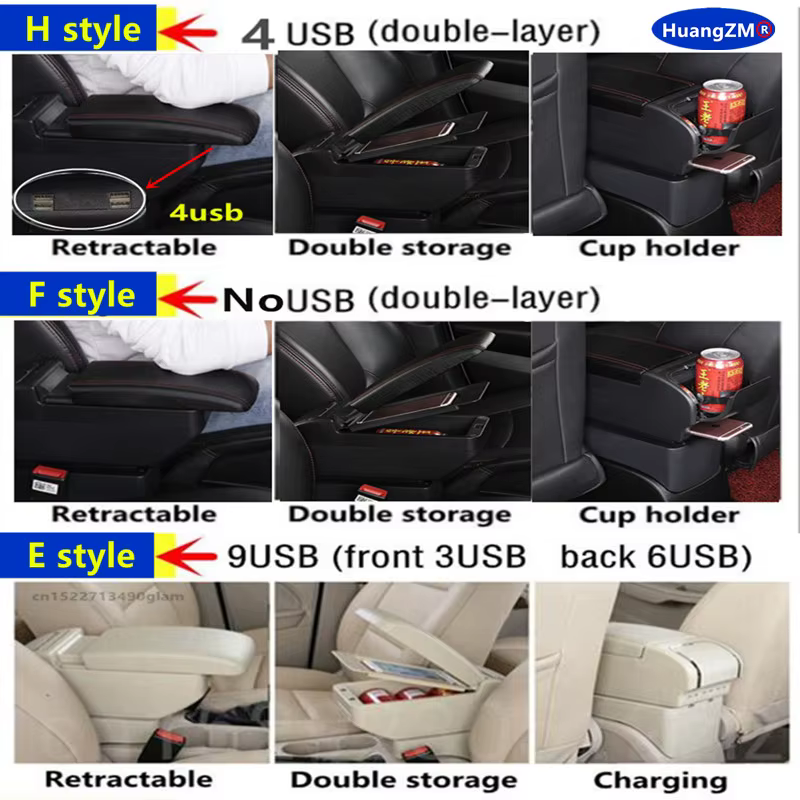 Boîte d'accoudoir pour Nissan Micra K14