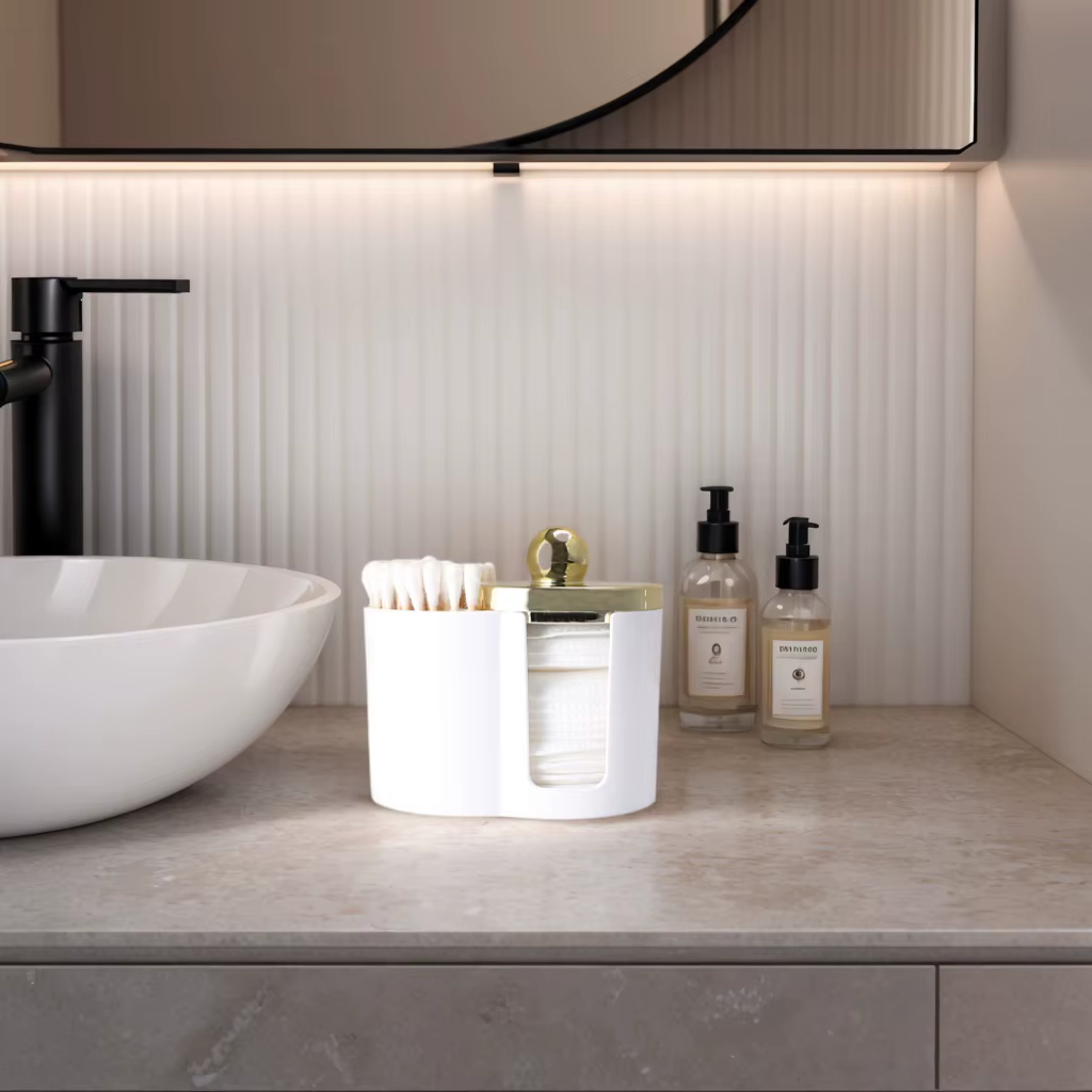 Conteneur de rangement de salle de bain pour accessoires de maquillage