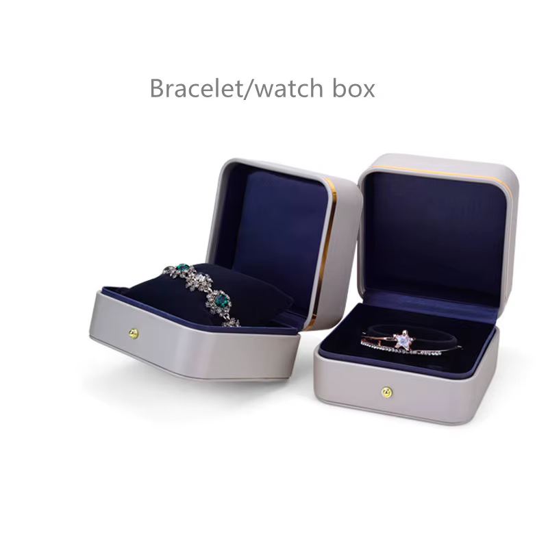 Boîte cadeau en PU pour bague de mariage