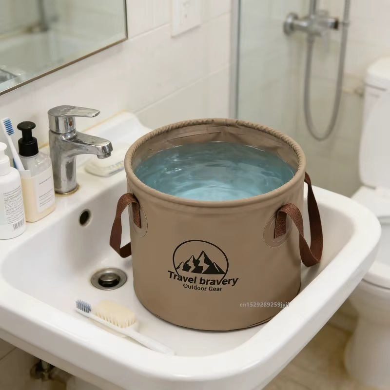 Seau pliant multifonctionnel 5L/10L/20L