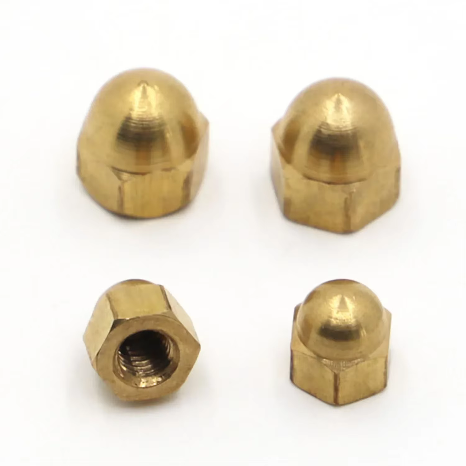 M3 M4 M5 M6 M8 M10 M12 M14 M16 couvercle de capuchon de gland en cuivre écrous de dôme demi-cercle DIN1587