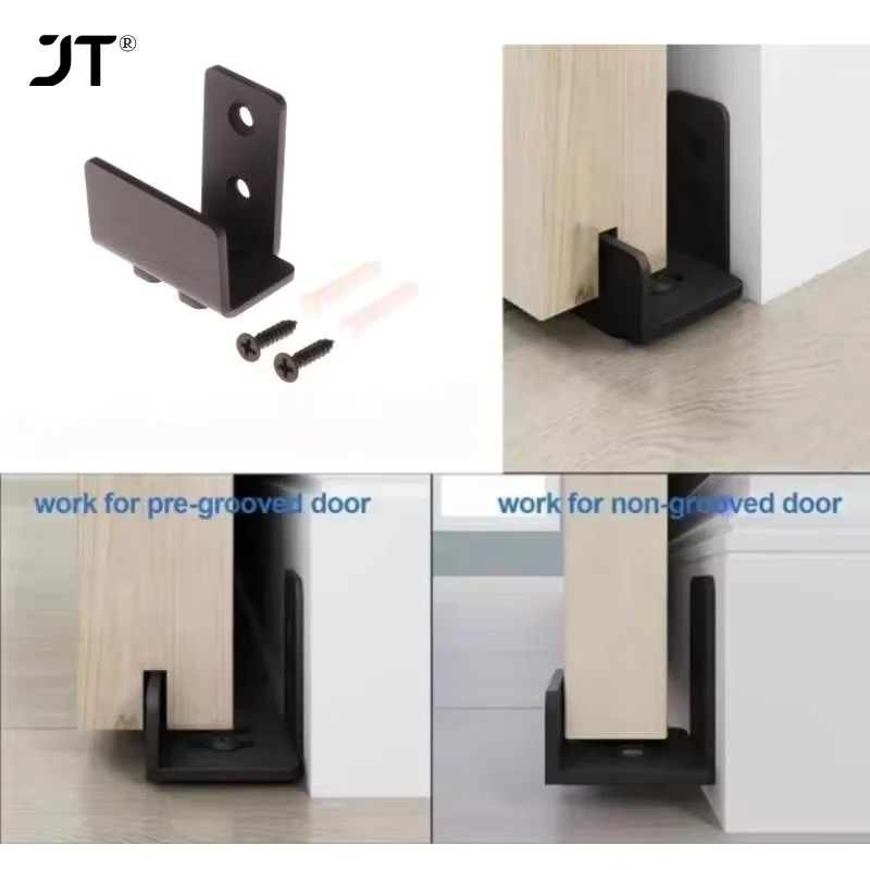 Clips de guidage de sol inférieur pour porte de grange coulissante