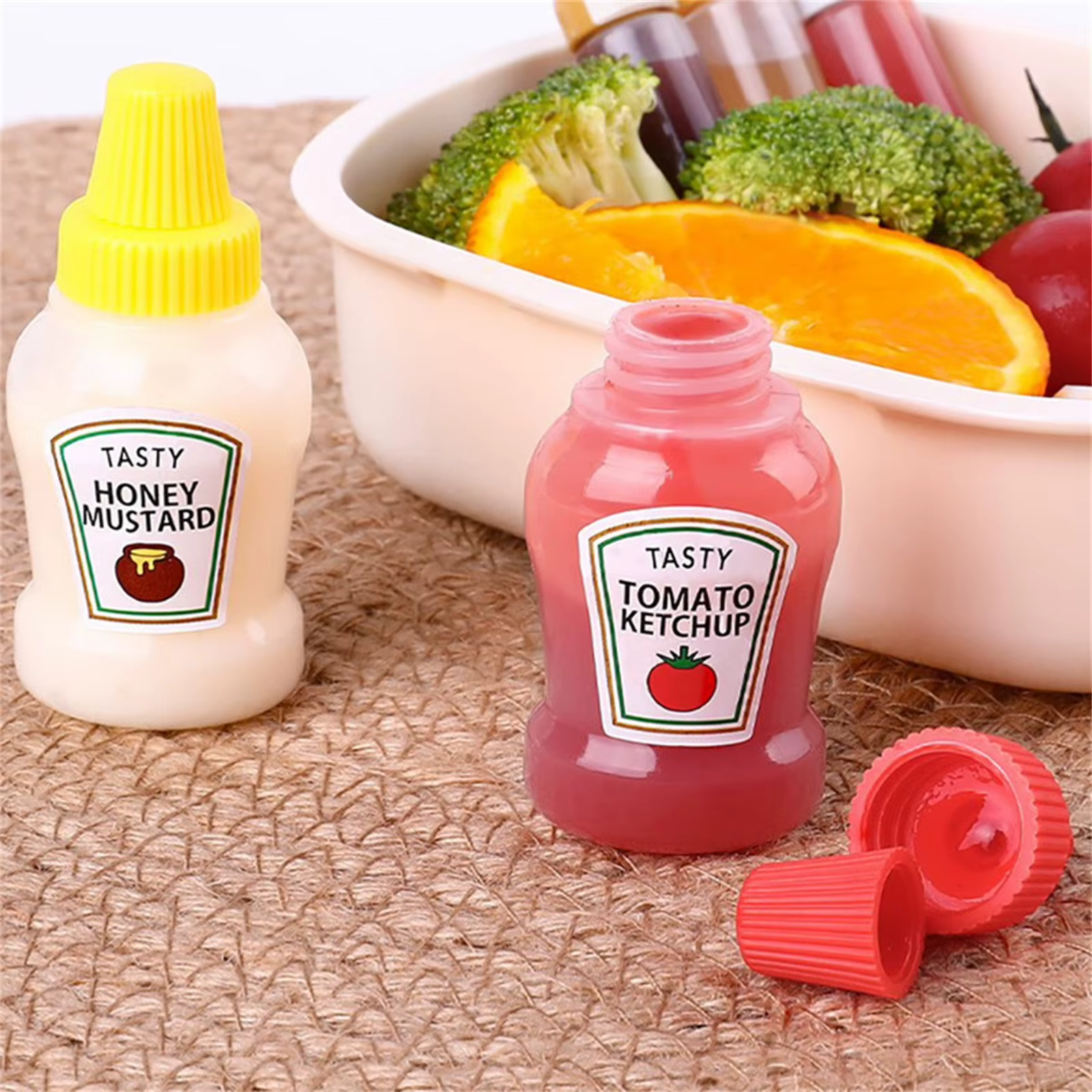 Mini bouteilles de condiments portables