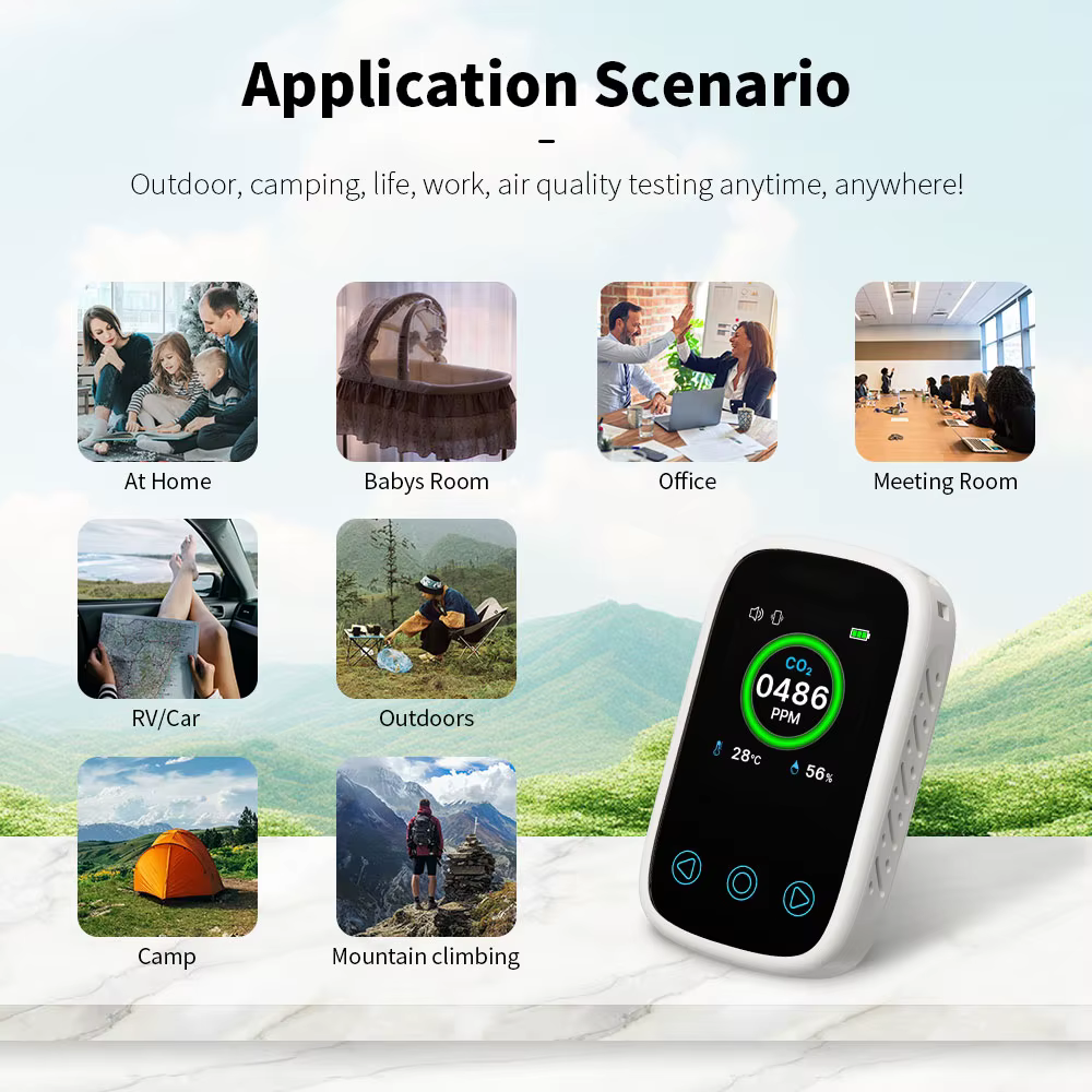 Moniteur de qualité de l'air 3 en 1