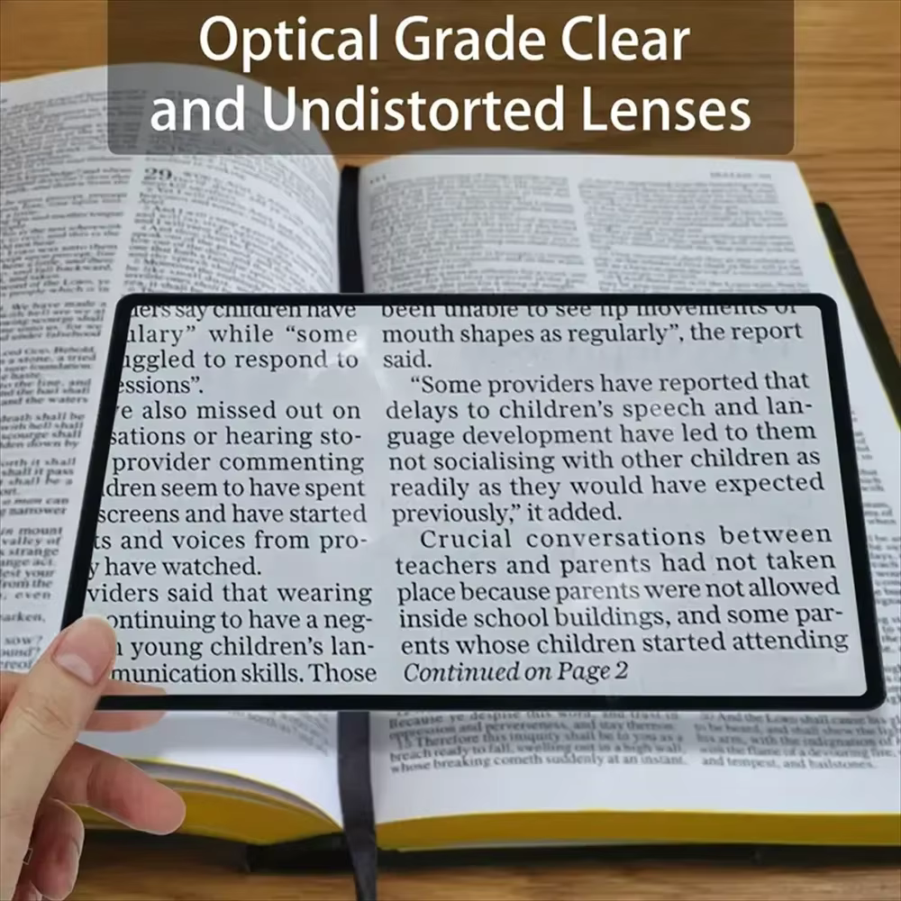 Loupe lumière A5 pleine Page grande feuille