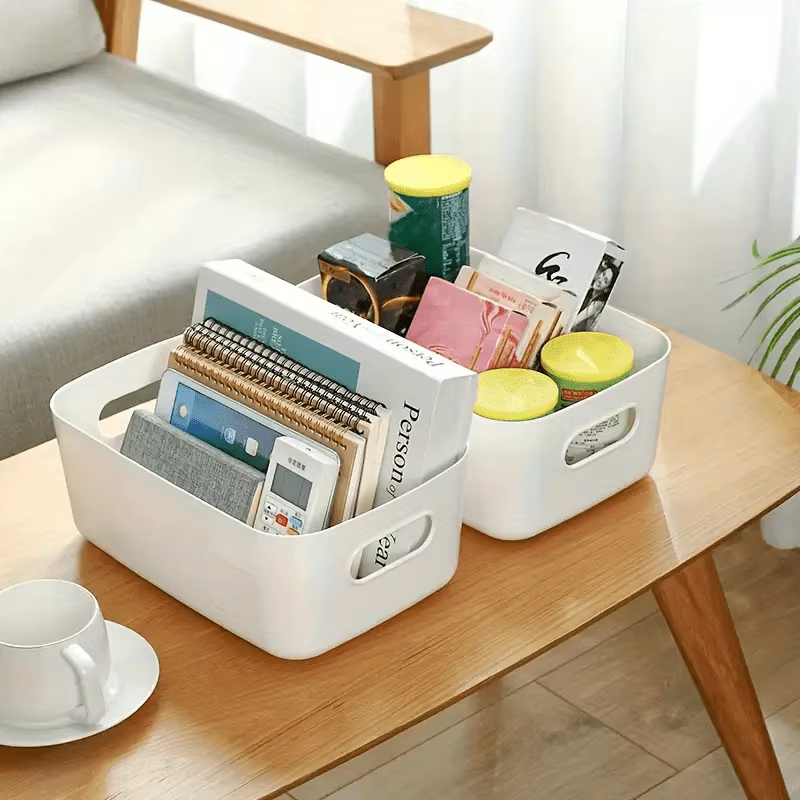 Bacs de rangement empilables en plastique