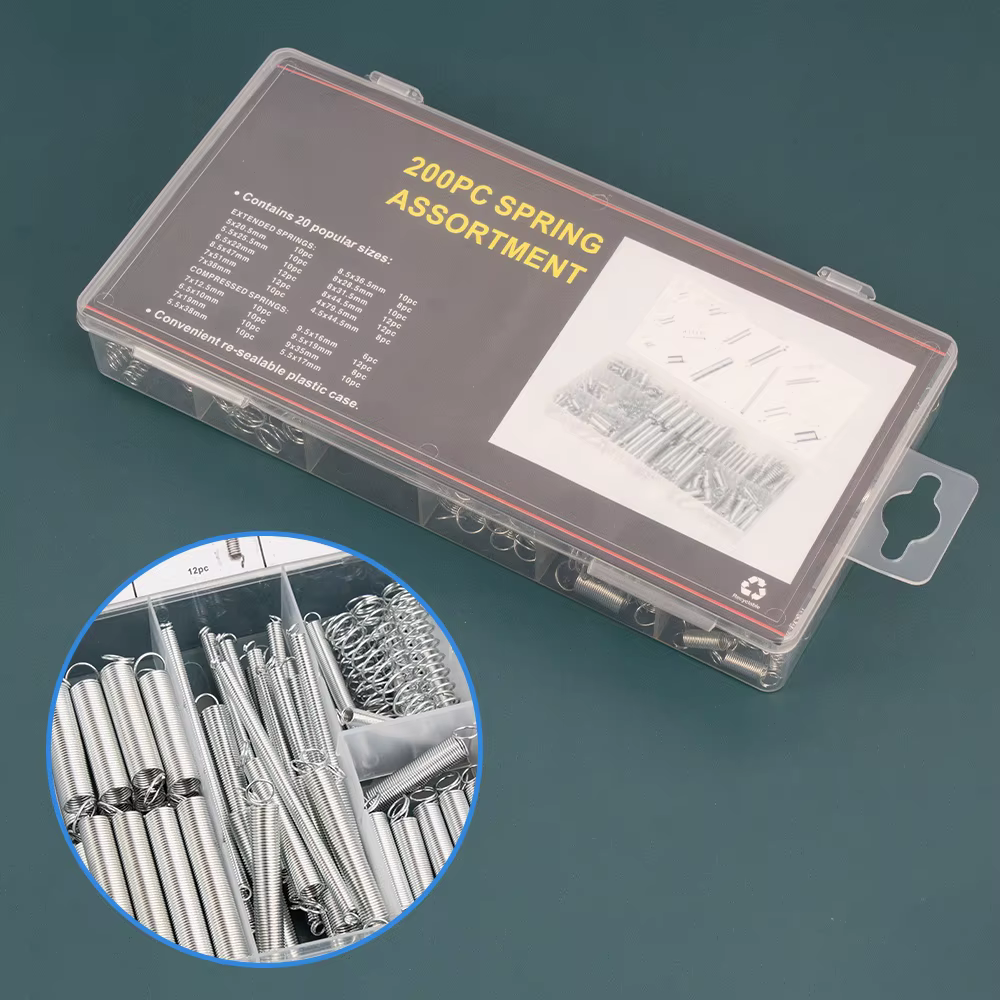 Kit d'assortiment de ressorts 200 pièces/ensemble