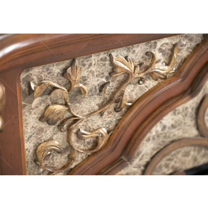 Meubles de salon, cadre sculpté en bois massif fait à la main